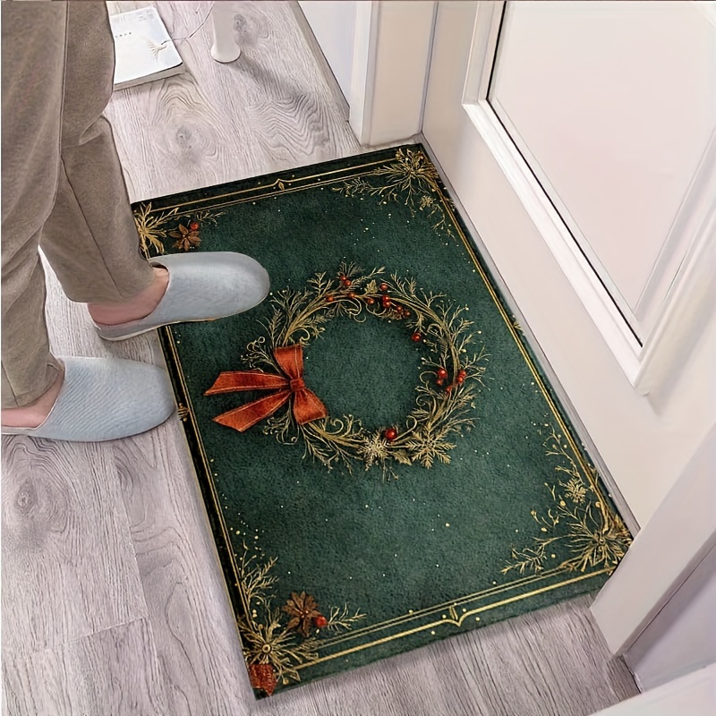 Christmas Wreath Printed Flann - Home Bathroom Design Ideas のレビューと価格