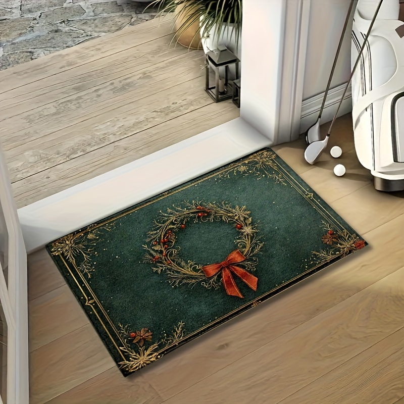 Christmas Wreath Printed Flann - Home Bathroom Design Ideas のレビューと価格