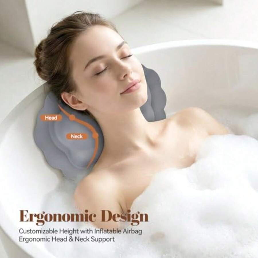 Silicone Bath Pillow For Tub I - Bathtub Pillow Inflatable のレビューと価格