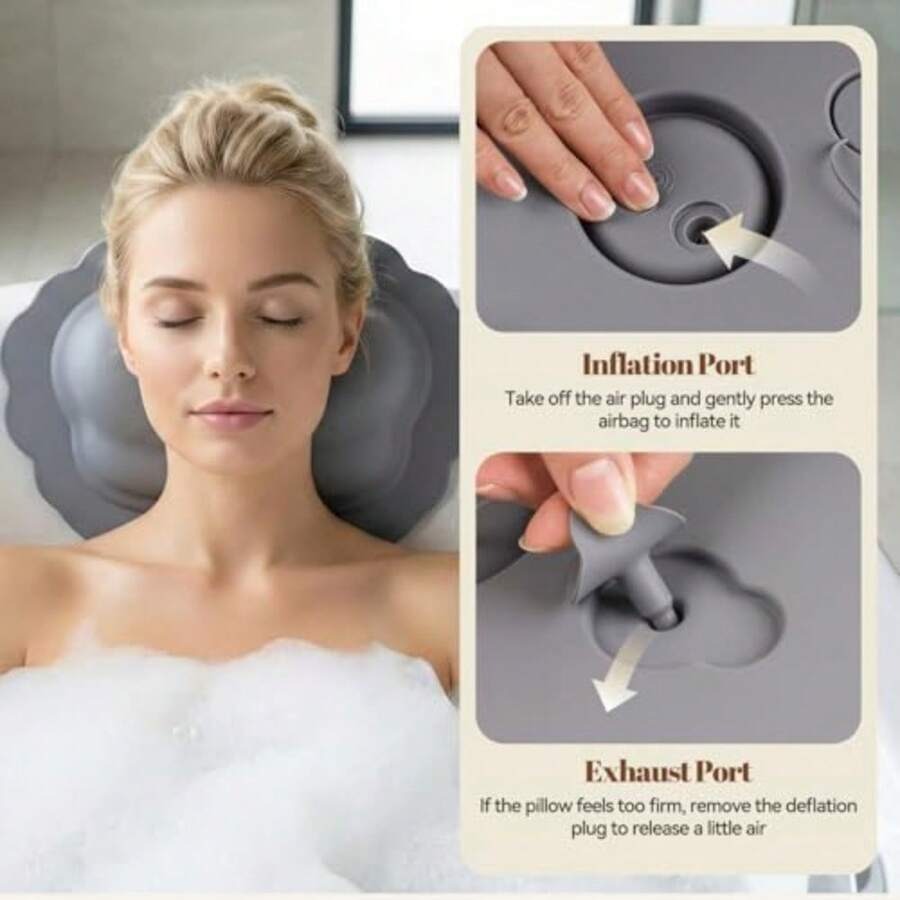 Silicone Bath Pillow For Tub I - Bathtub Pillow Inflatable のレビューと価格