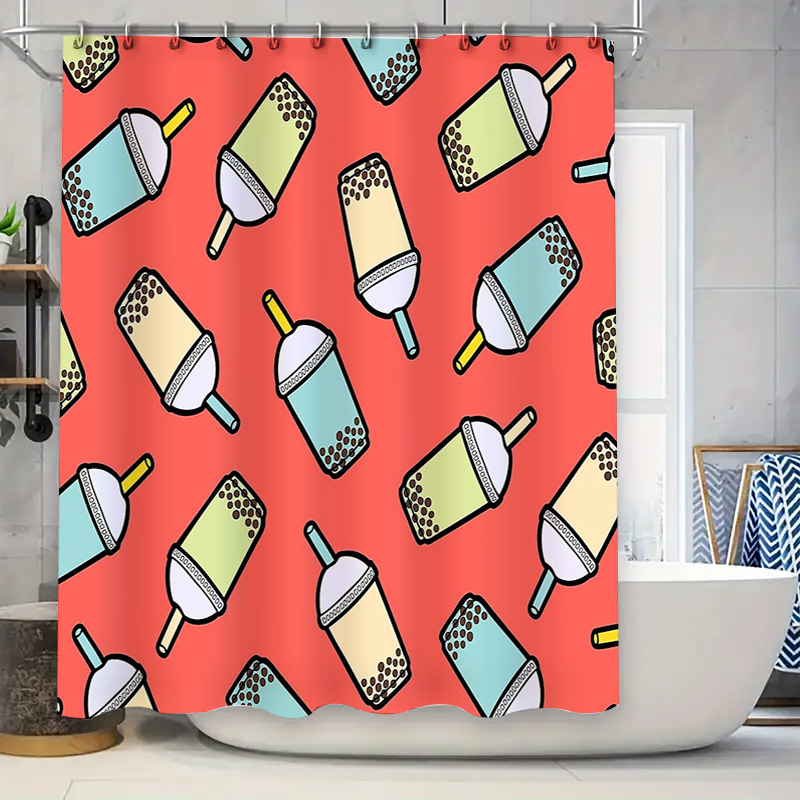 Unique Bubble Tea Shower Curta - Home Bathroom Design Ideas のレビューと価格