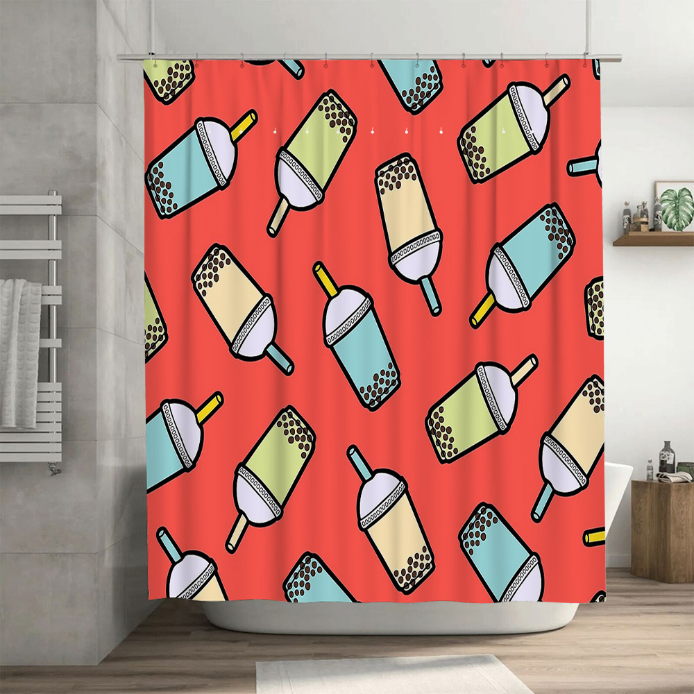 Unique Bubble Tea Shower Curta - Home Bathroom Design Ideas のレビューと価格