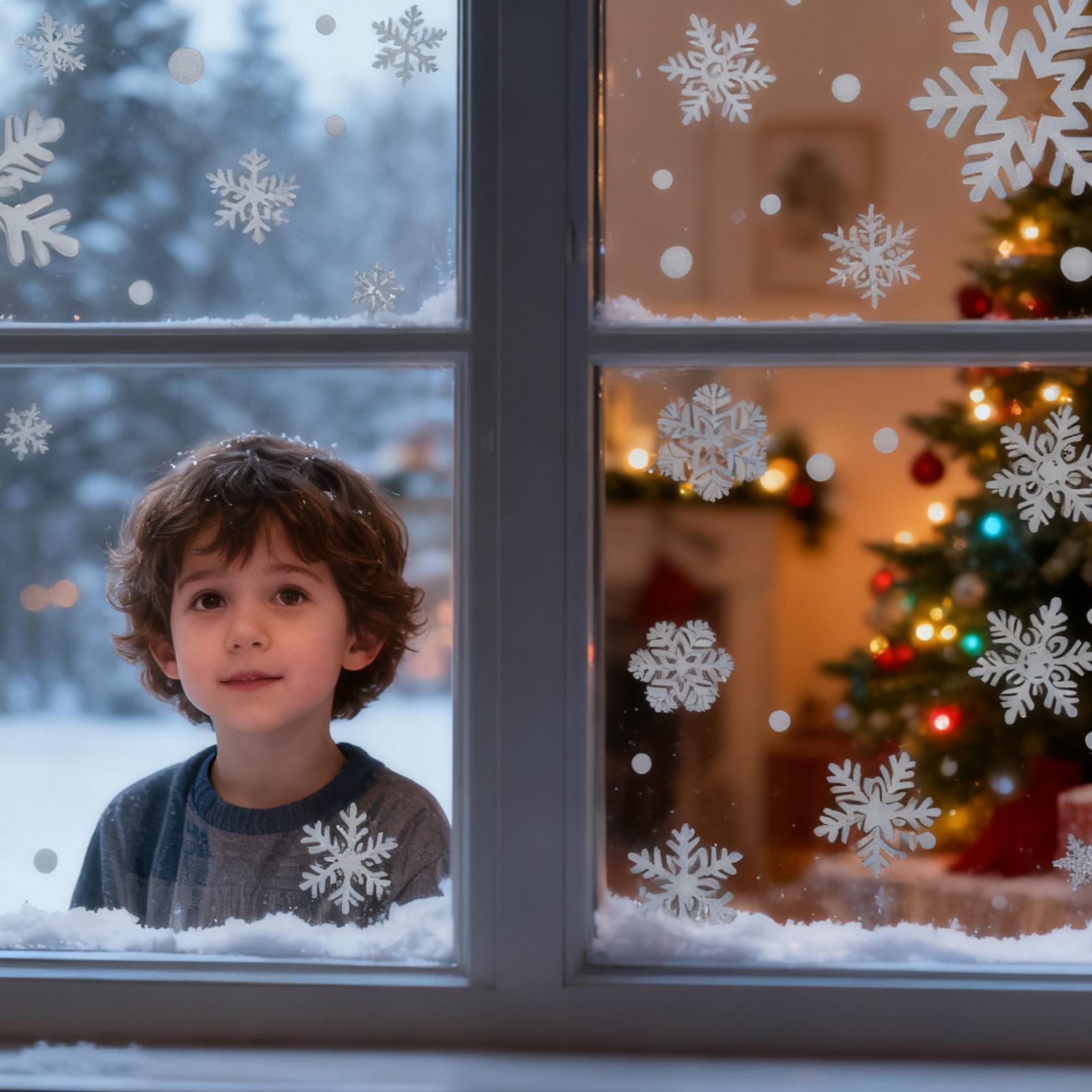 Holiday Window Clings Static R - Home Bathroom Door のレビューと価格
