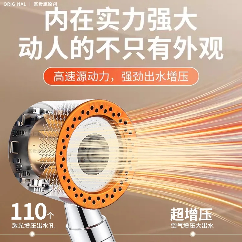 9 IN 1 Large Flow Shower Head  - Home Bathroom Taps のレビューと価格