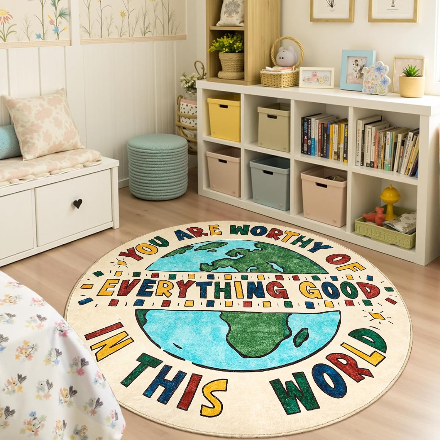 Inspirational Earth Globe Roun - Home Goods Bathroom Rugs のレビューと価格