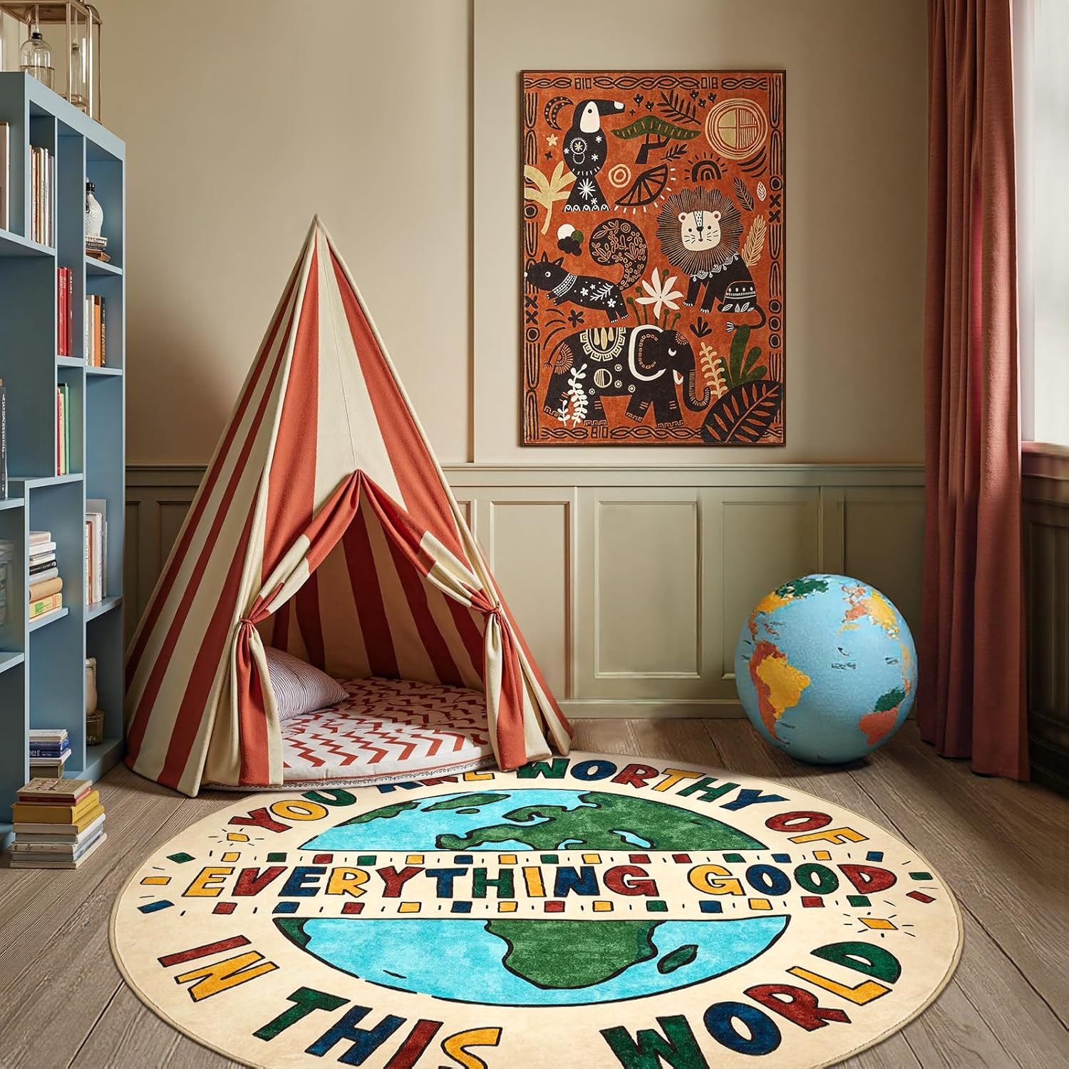 Inspirational Earth Globe Roun - Home Goods Bathroom Rugs のレビューと価格