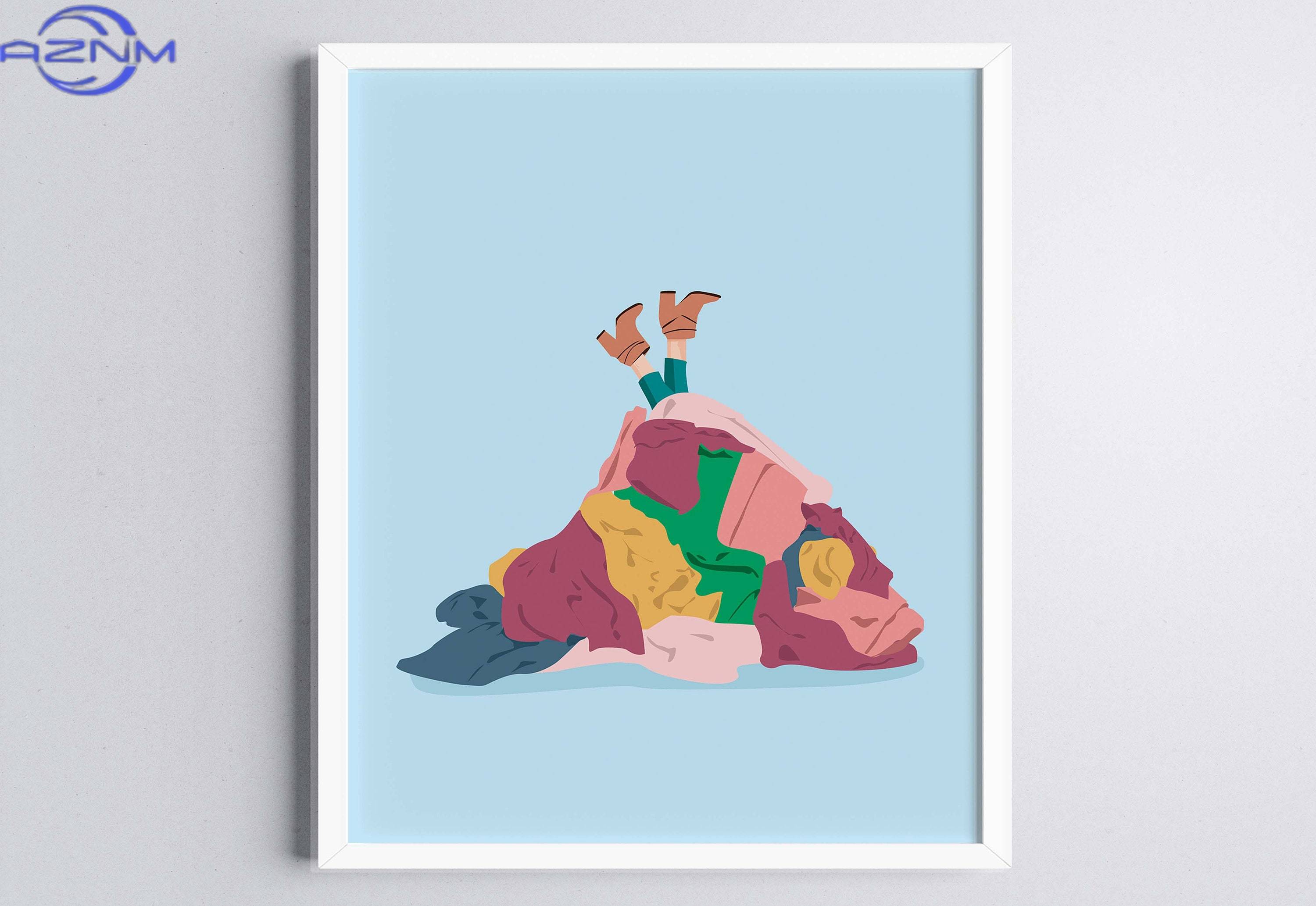 Pastel Colors Art Print Laundr - Home Bathroom Colors のレビューと価格