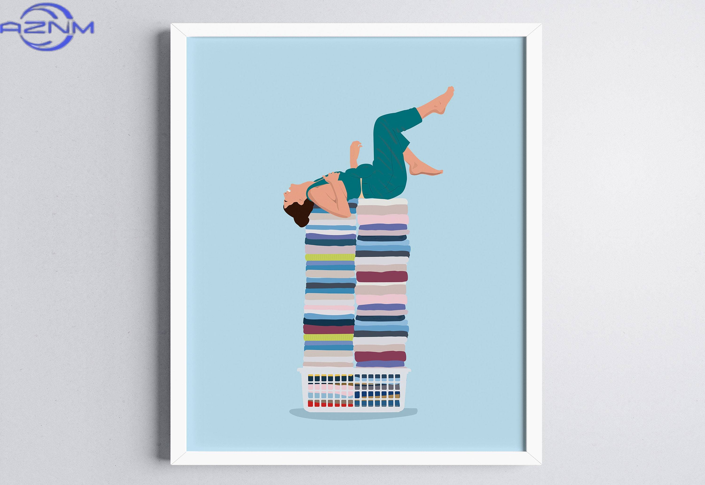 Pastel Colors Art Print Laundr - Home Bathroom Colors のレビューと価格