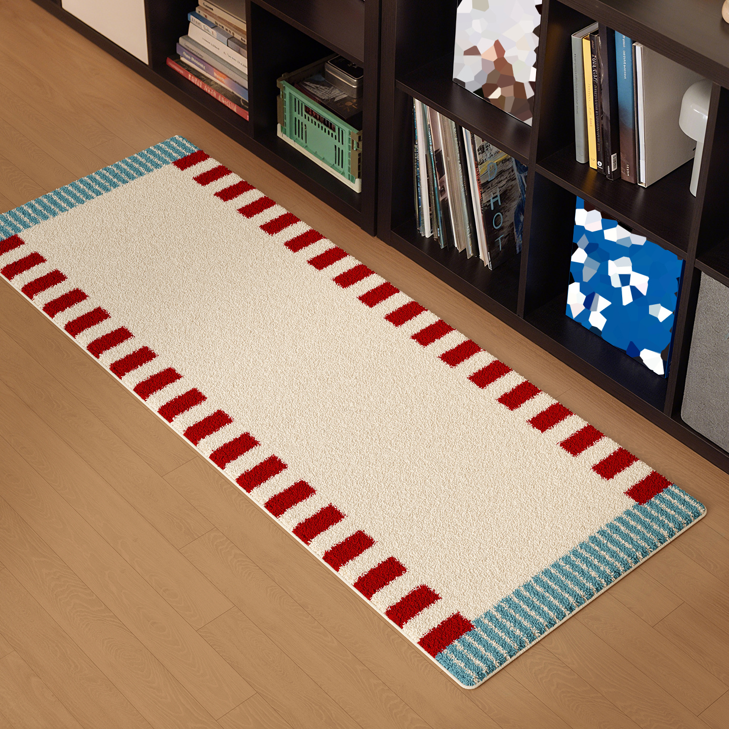 VIKAMA Cute Red Blue Carpet So - Home Goods Bathroom Rugs のレビューと価格