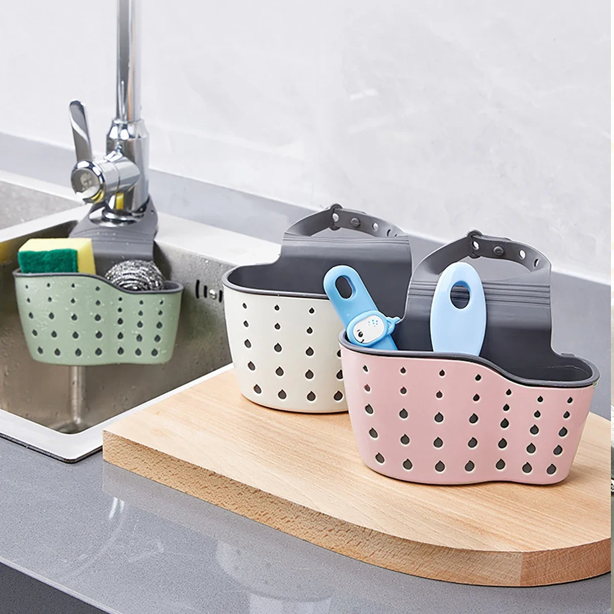 1/2pcs Sink Draining Hanging B - Home Bathroom Taps のレビューと価格
