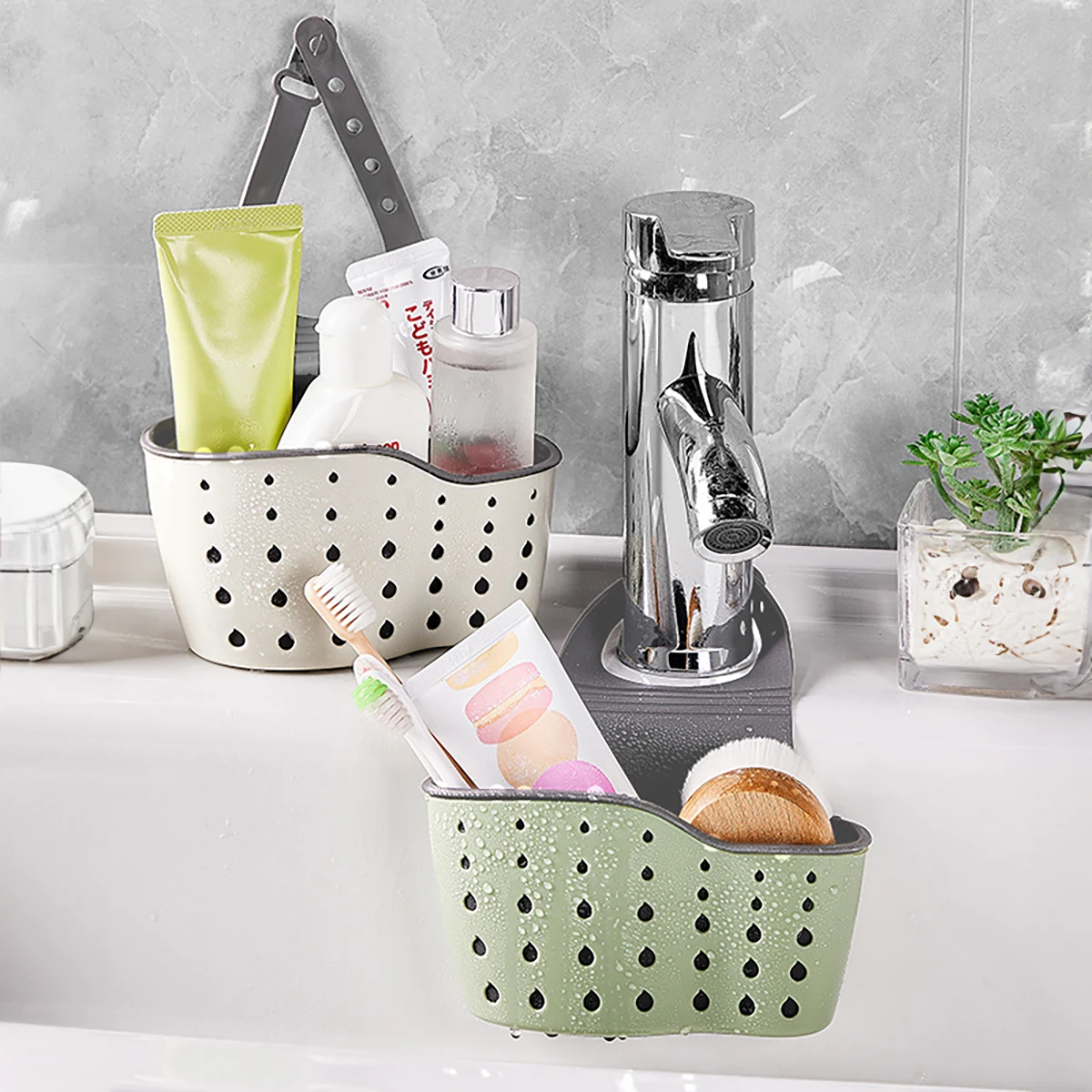 1/2pcs Sink Draining Hanging B - Home Bathroom Taps のレビューと価格