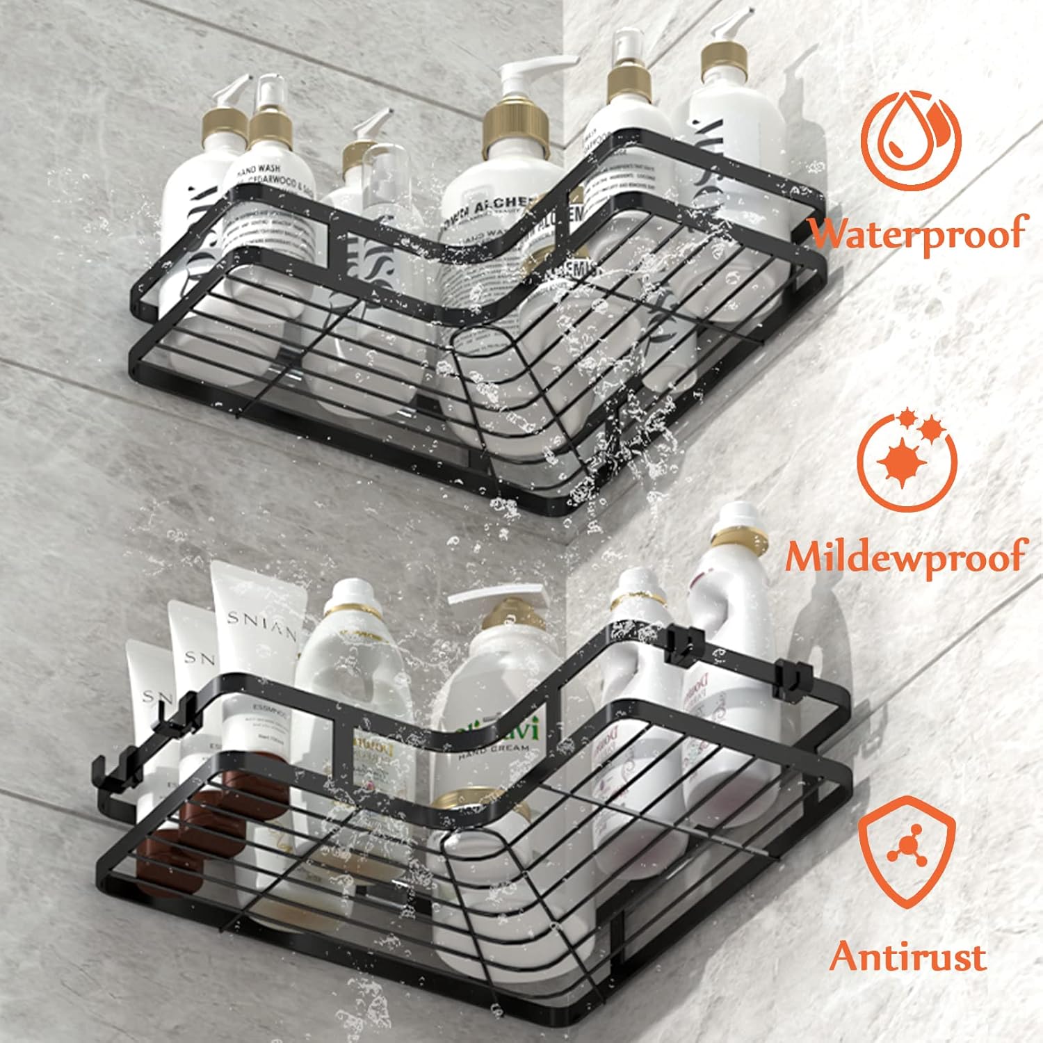 Shower Shelves Storage Rack Ba - Home Essentials Bathroom Rack のレビューと価格