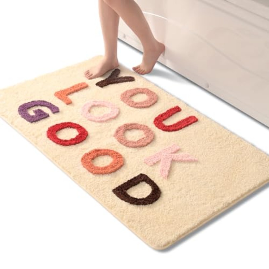 You Look Good Bath Mat Cute Ba - Home Goods Bathroom Rugs のレビューと価格