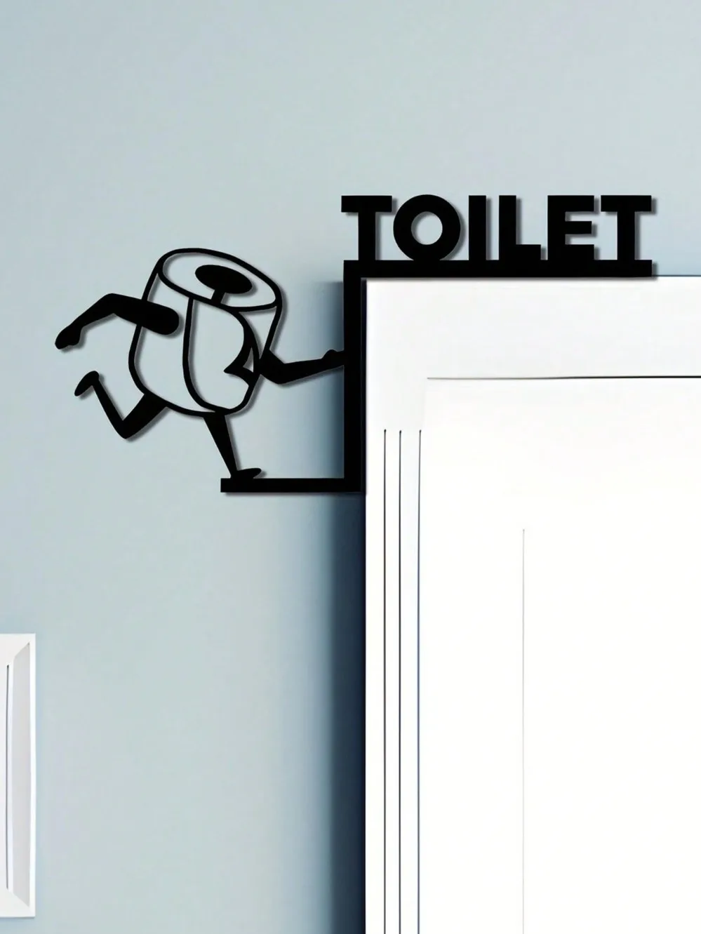 Humorous Toilet Paper Out Meta - Home Bathroom Door のレビューと価格