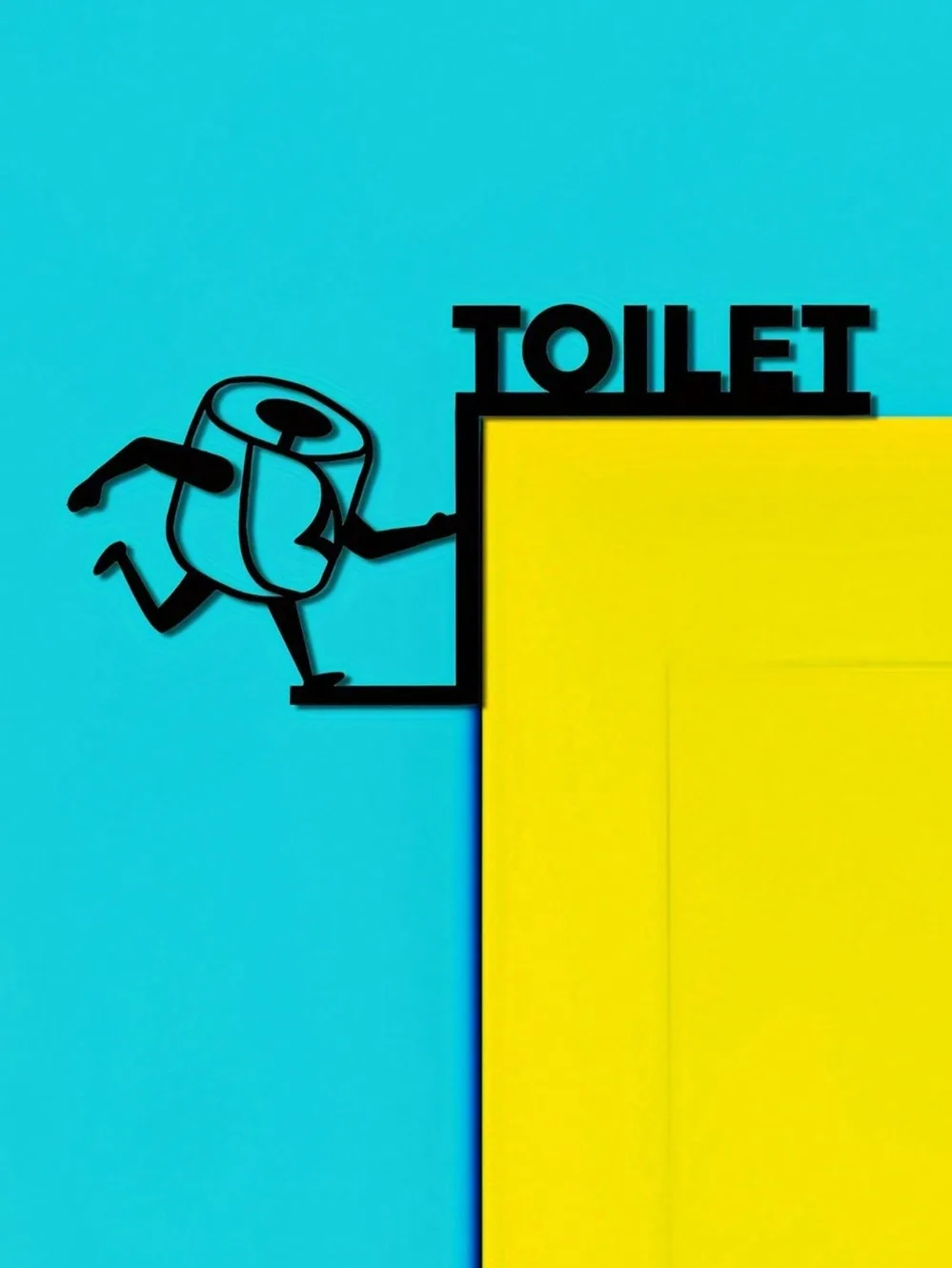 Humorous Toilet Paper Out Meta - Home Bathroom Door のレビューと価格