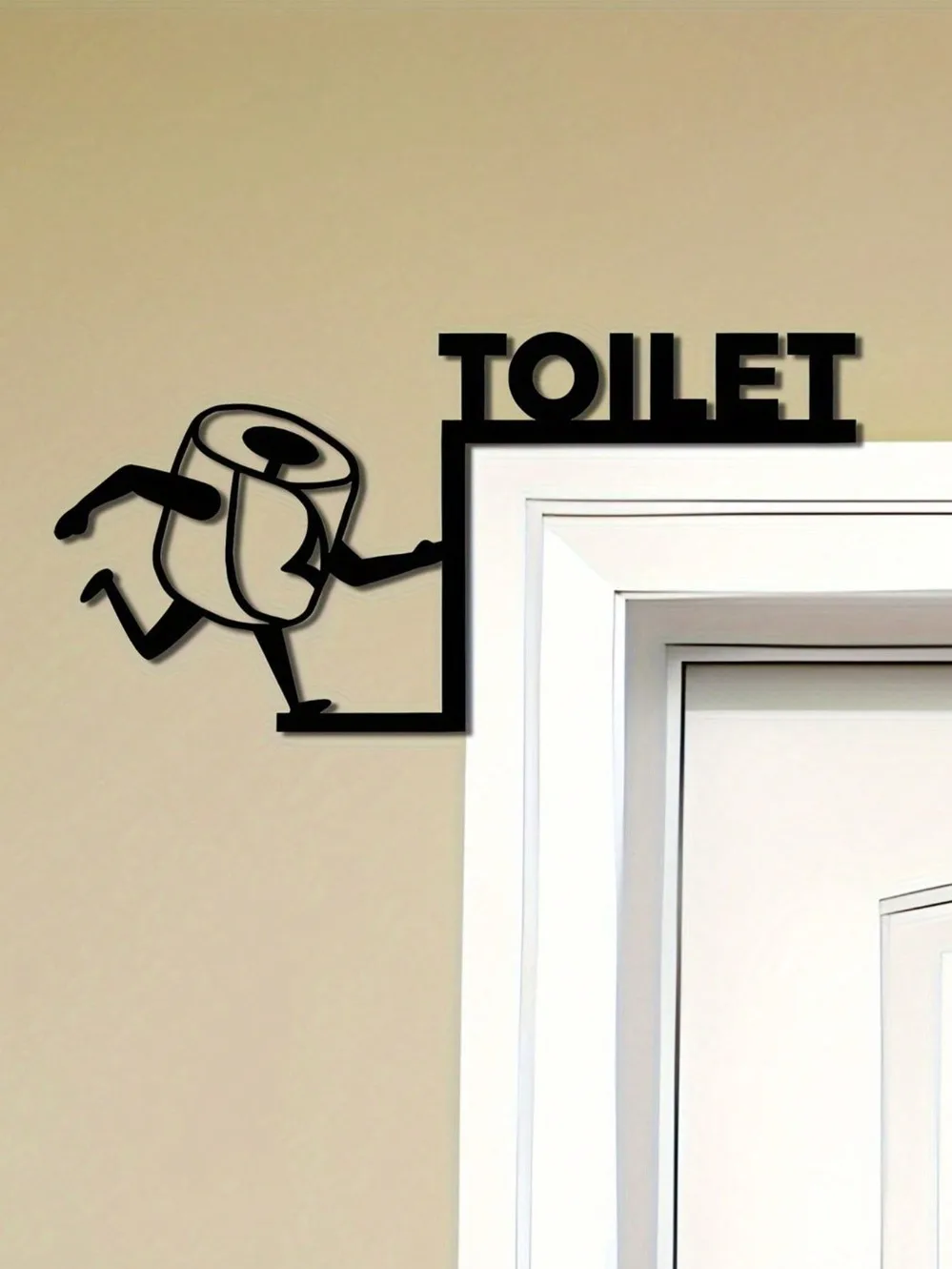 Humorous Toilet Paper Out Meta - Home Bathroom Door のレビューと価格