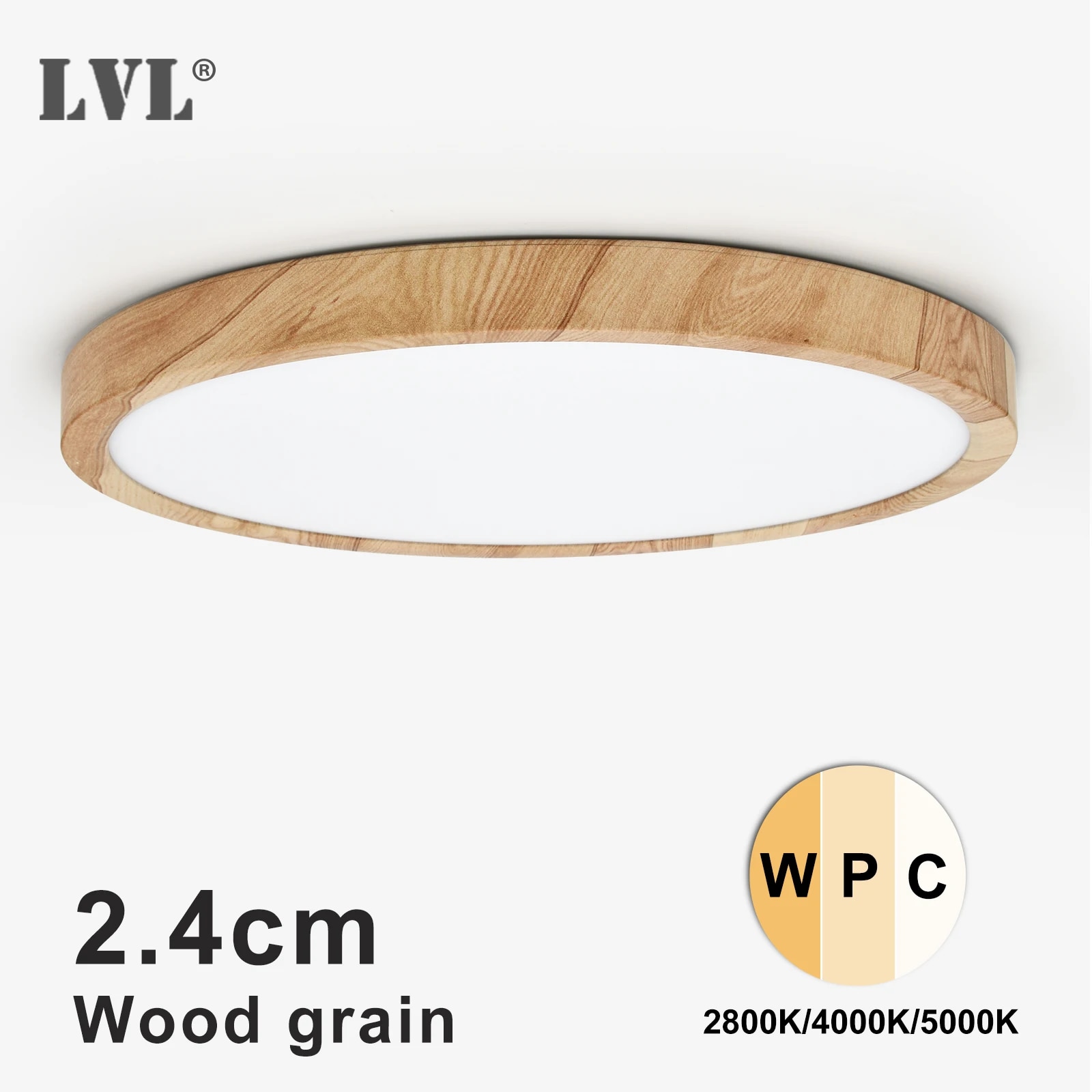 LVL LED Ceiling Light Wood Gra - Home Bathroom Colors のレビューと価格