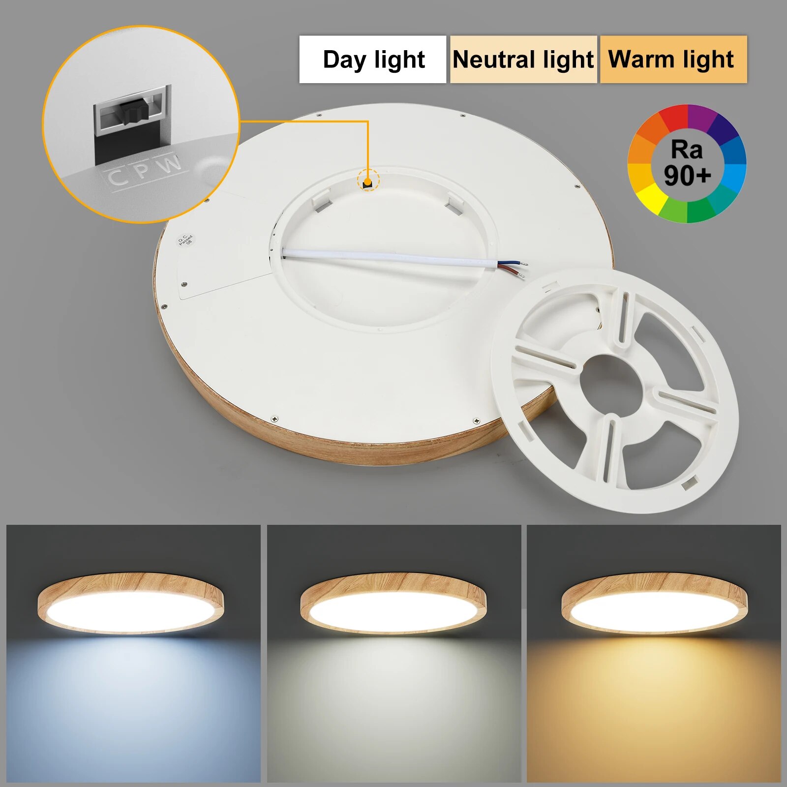 LVL LED Ceiling Light Wood Gra - Home Bathroom Colors のレビューと価格
