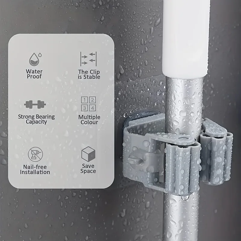 2 pcs Bathroom Mop Holder No D - Home Essentials Bathroom Rack のレビューと価格