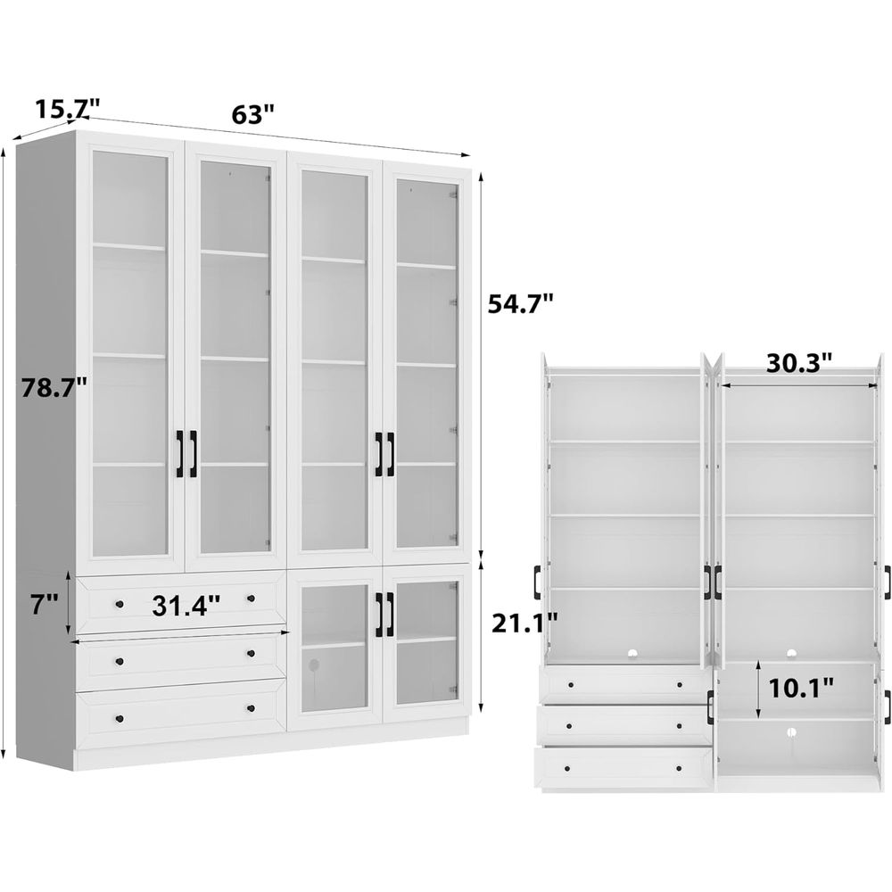 63 Wide Glass Door Display Cab - Home & Bathroom Building Products Pte Ltd のレビューと価格