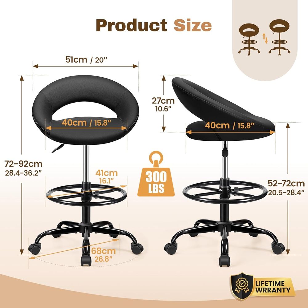 Adjustable Swivel Bar Stools w - Home & Bathroom Building Products Pte Ltd のレビューと価格