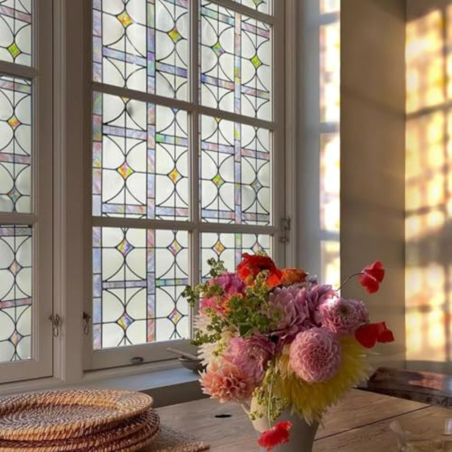 3D Stained Glass Window Film,  - Home Bathroom Door のレビューと価格