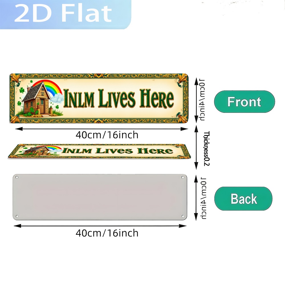 2D Flat, Vintage 'INLM Lives H - Home Bathroom Name のレビューと価格
