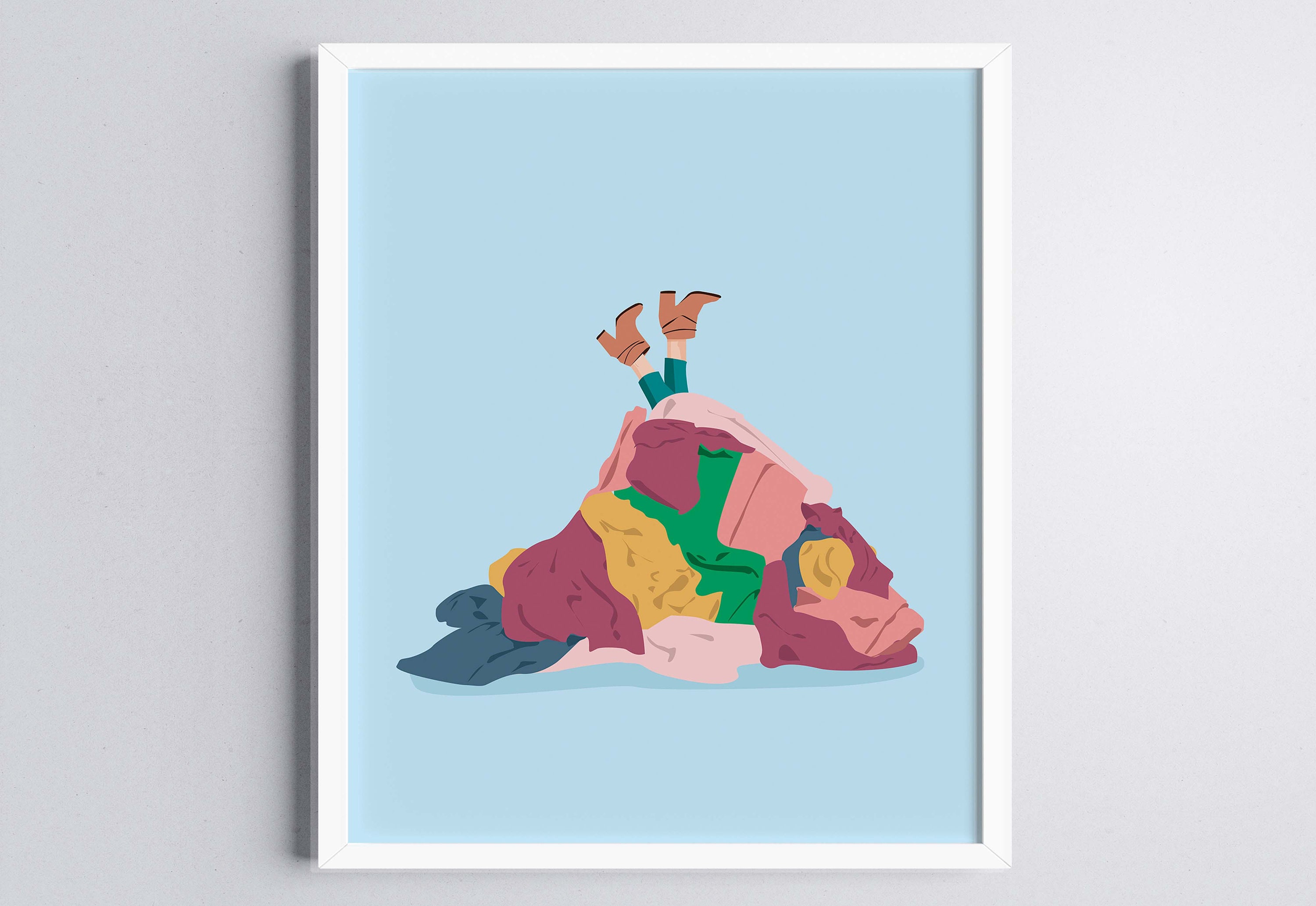 Pastel Colors Art Print Laundr - Home Bathroom Colors のレビューと価格