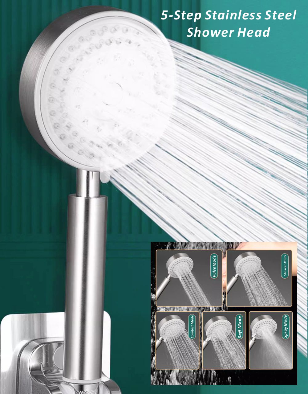 New 304 Stainless Steel Shower - Home Bathroom Taps のレビューと価格