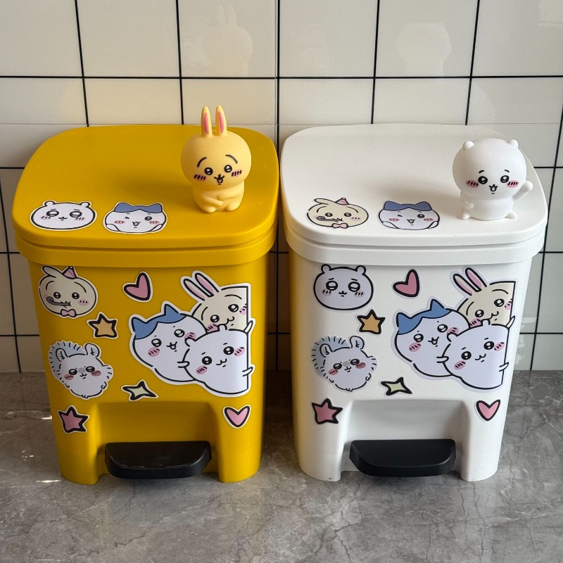 Kawaii Chiikawa Trash Can Foot - Home One Bathroom Accessories のレビューと価格