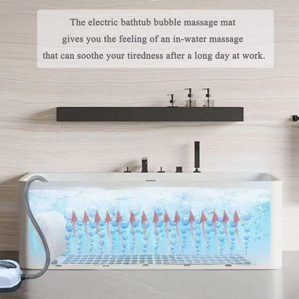 Bathtub Massage Mat Bubble Bat - Bathtub Pillow Inflatable のレビューと価格