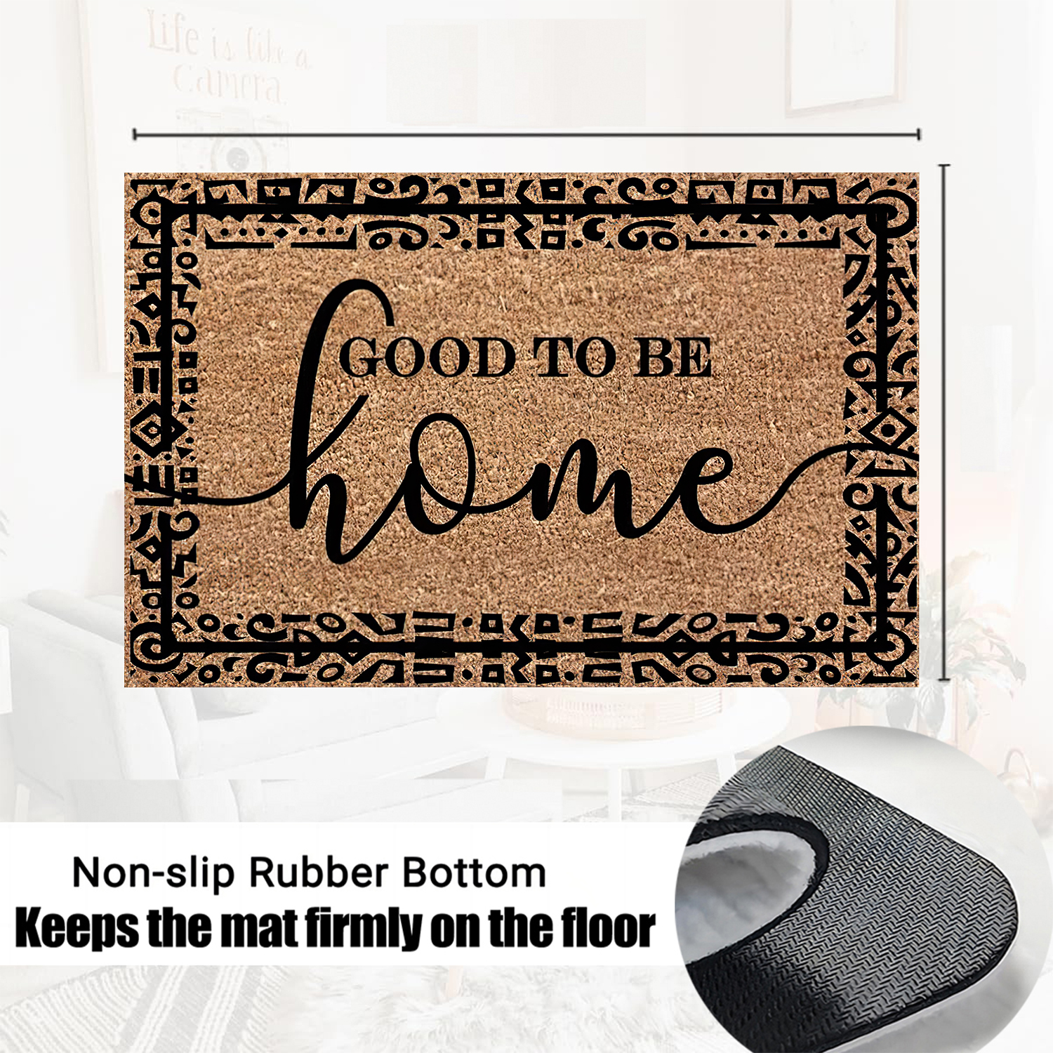 Good To Be Home Doormat Rubber - Home Goods Bathroom Rugs のレビューと価格