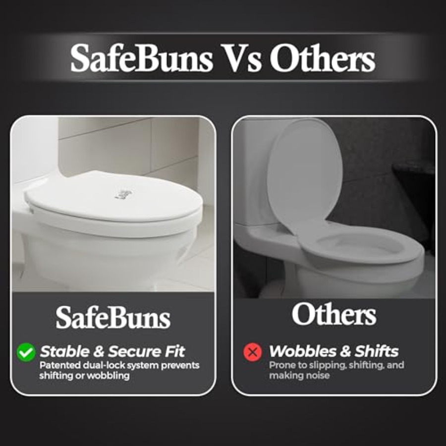 SafeBuns soft close round toil - Home Bathroom Toilet のレビューと価格