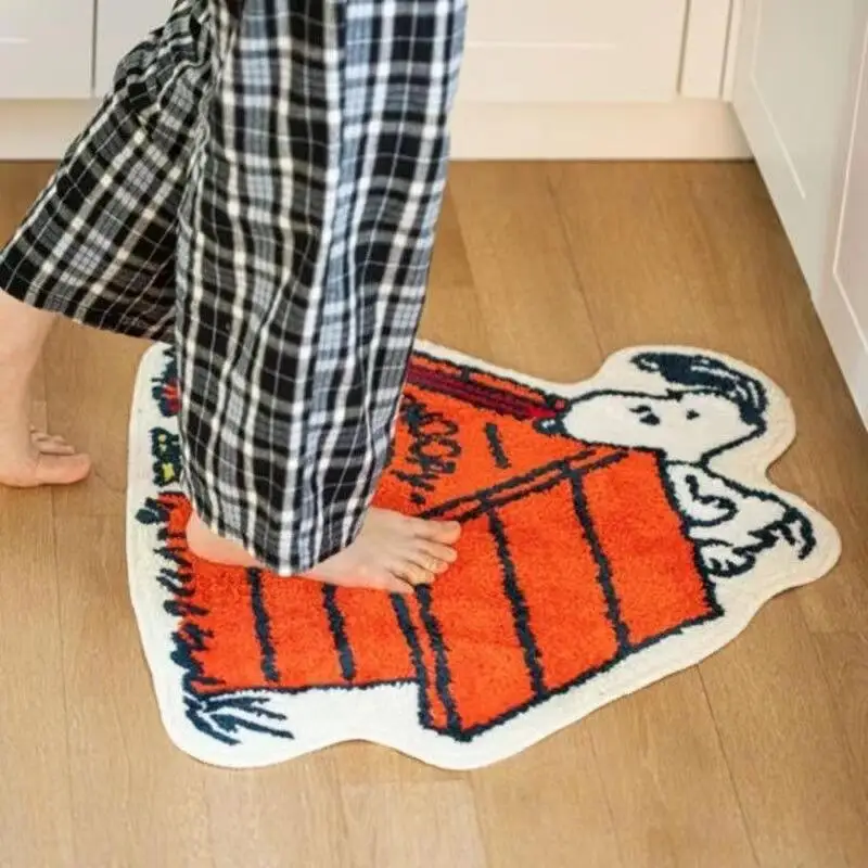Cute Snoopy Cartoon Floor Mat  - Home Bathroom Door のレビューと価格