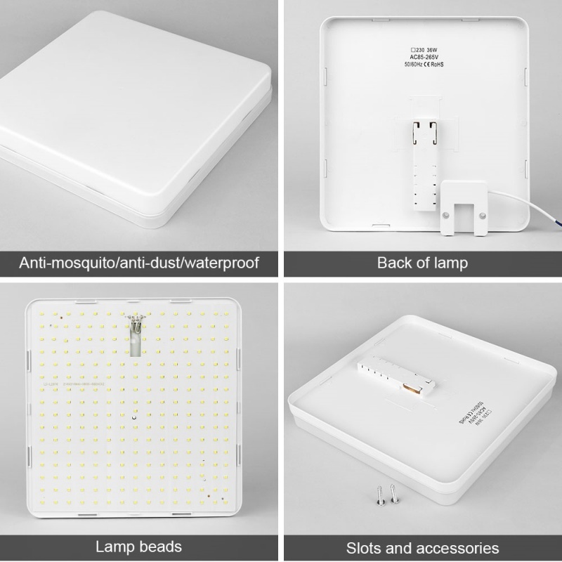 36W 48W Ultra-thin LED Ceiling - Home Bathroom Colors のレビューと価格
