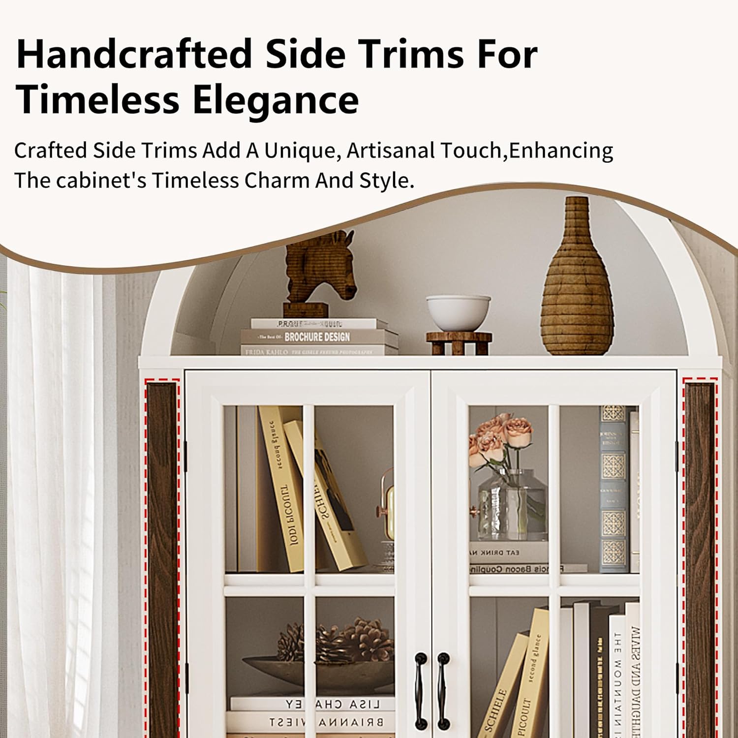 71” Handcrafted Arched Bookcas - Home & Bathroom Building Products Pte Ltd のレビューと価格