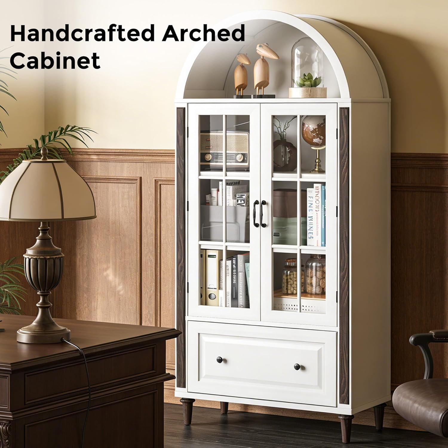 71” Handcrafted Arched Bookcas - Home & Bathroom Building Products Pte Ltd のレビューと価格