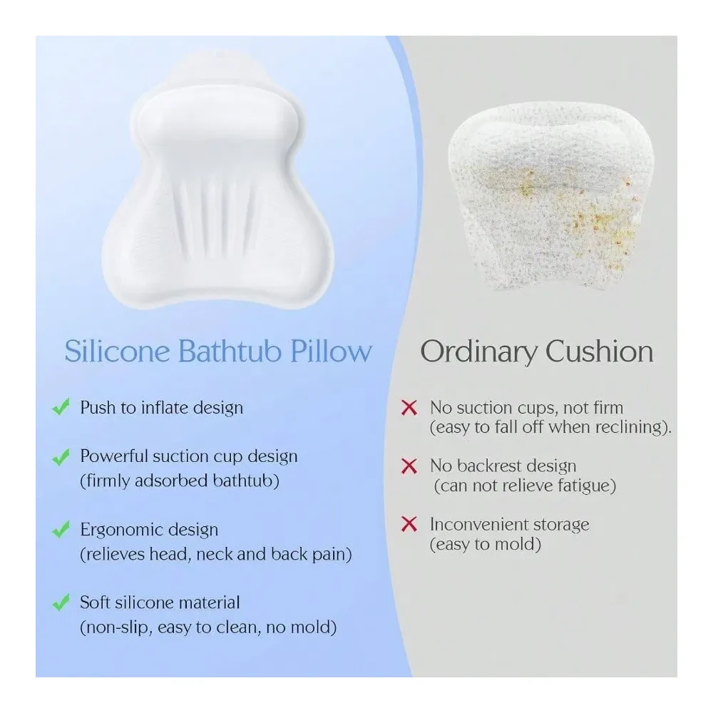 Bath Pillow, New ial Bath Pill - Bathtub Pillow Inflatable のレビューと価格