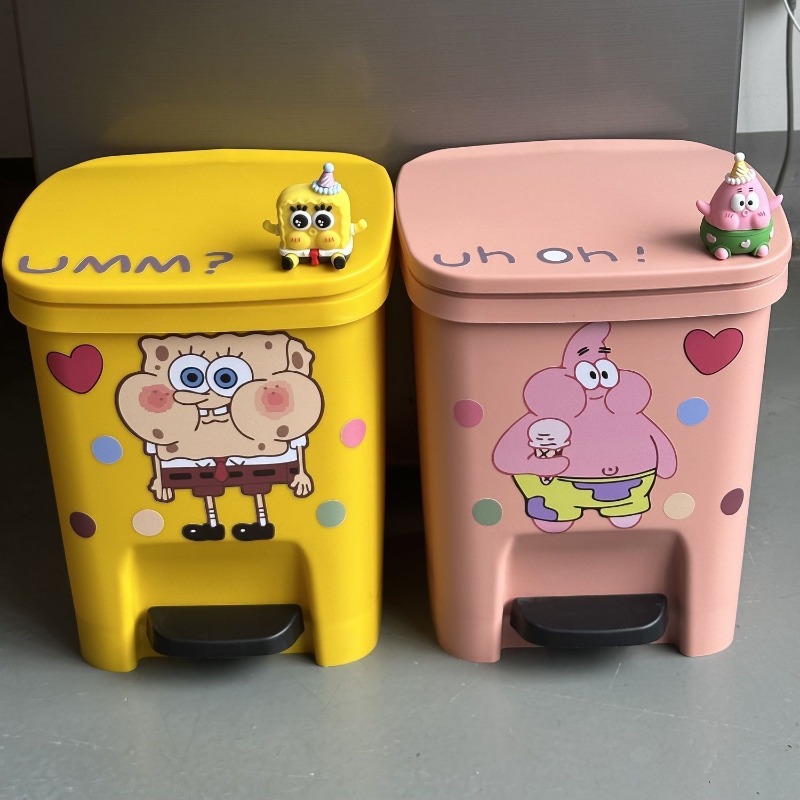 Cute Patrick Star Pedal Trash  - Home Edit Bathroom のレビューと価格