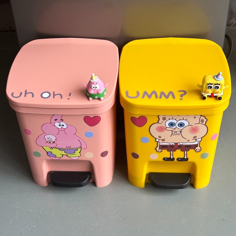Cute Patrick Star Pedal Trash  - Home Edit Bathroom のレビューと価格