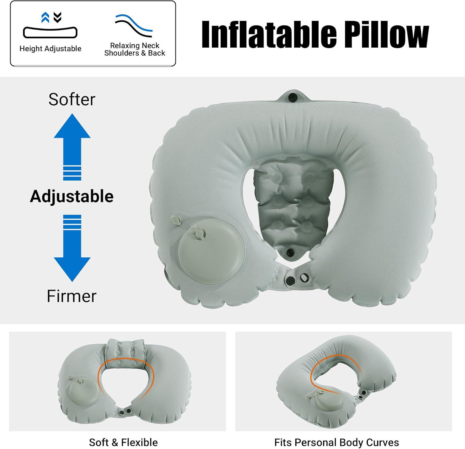 U-Shaped Inflatable Bathtub Pi - Bathtub Pillow Inflatable のレビューと価格