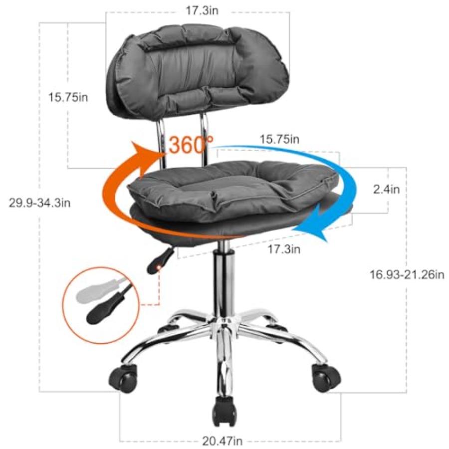 Rolling Stool Backrest Thick S - Home & Bathroom Building Products Pte Ltd のレビューと価格