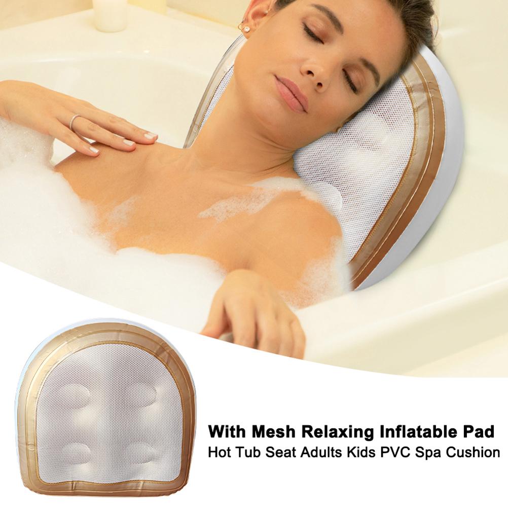 Spa Cushion Bath Pillows Spa B - Bathtub Pillow Inflatable のレビューと価格