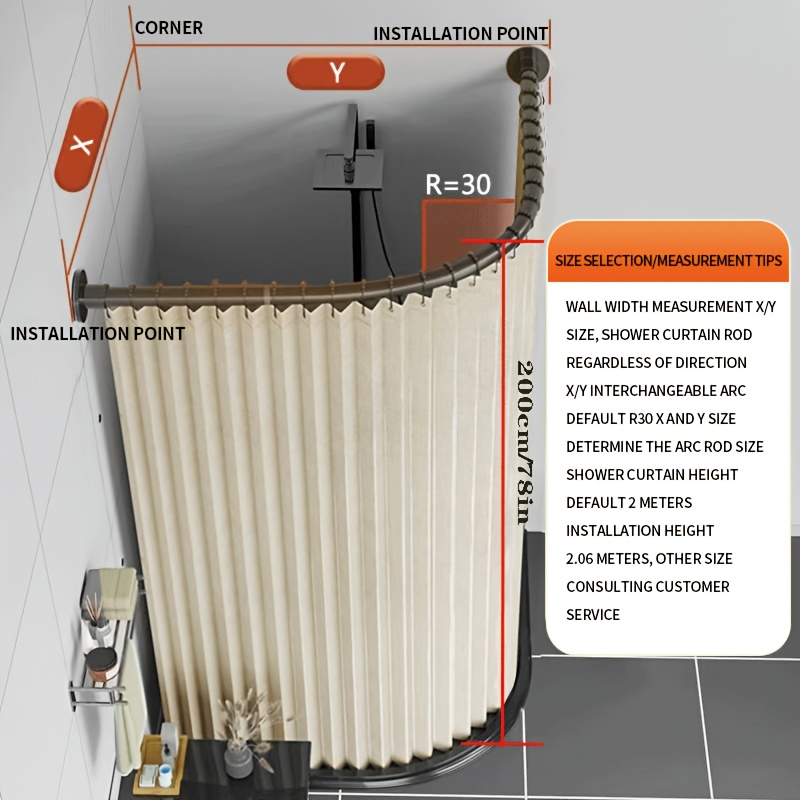 Arcane Bathroom Shower Curtain - Home Bathroom Partition のレビューと価格