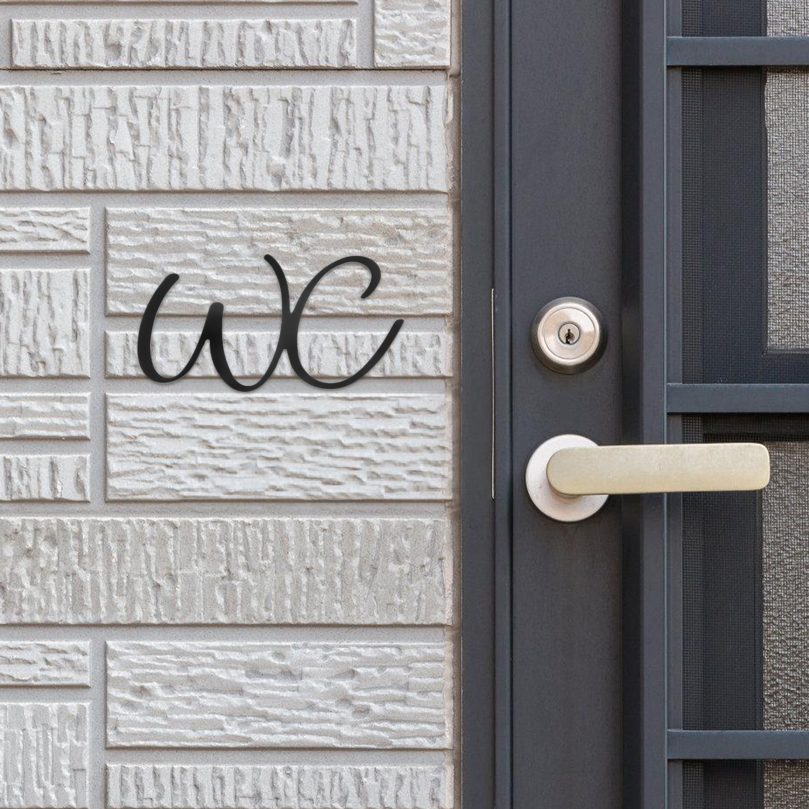 Bathroom Sign Toilet Door Iron - Home Bathroom Door のレビューと価格