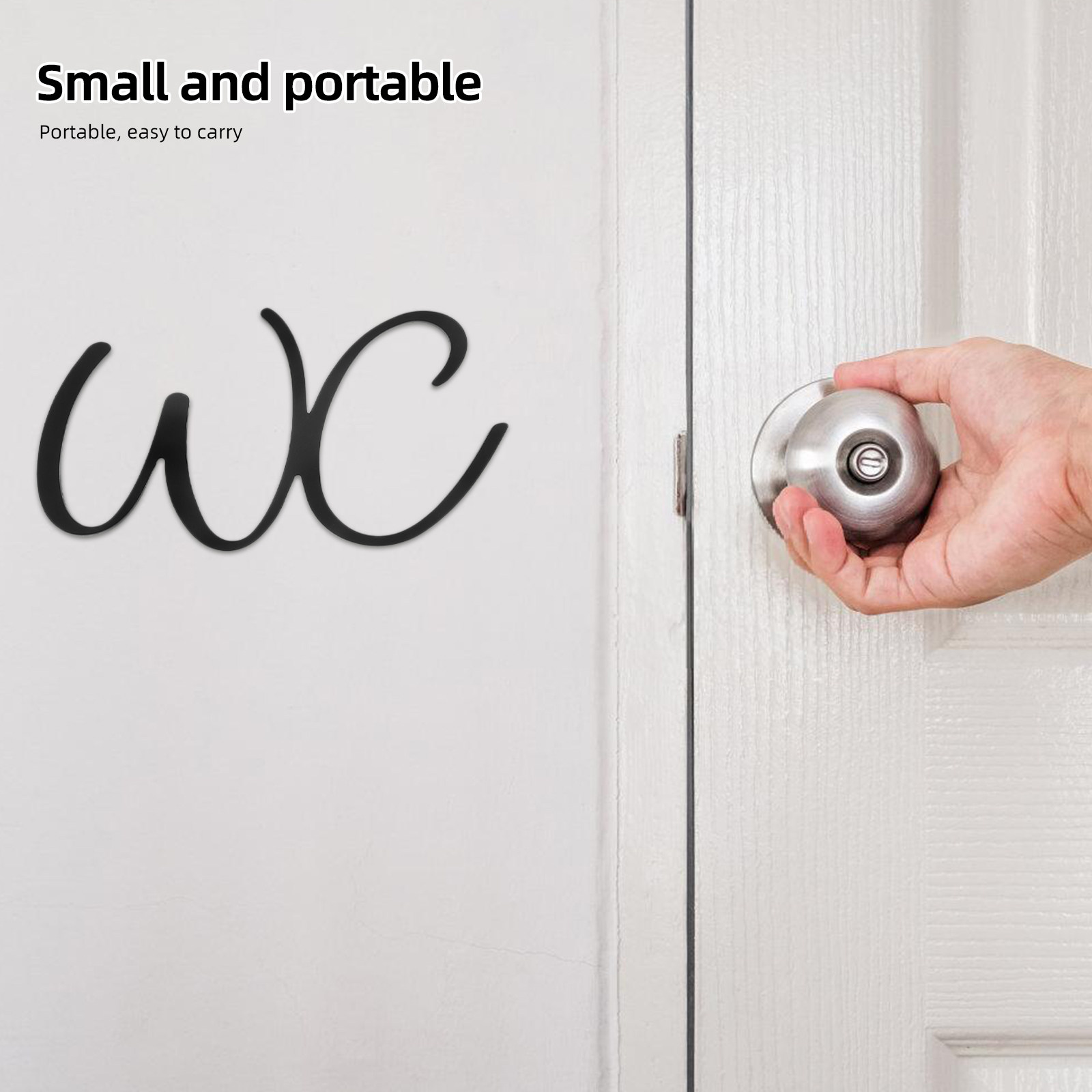Bathroom Sign Toilet Door Iron - Home Bathroom Door のレビューと価格