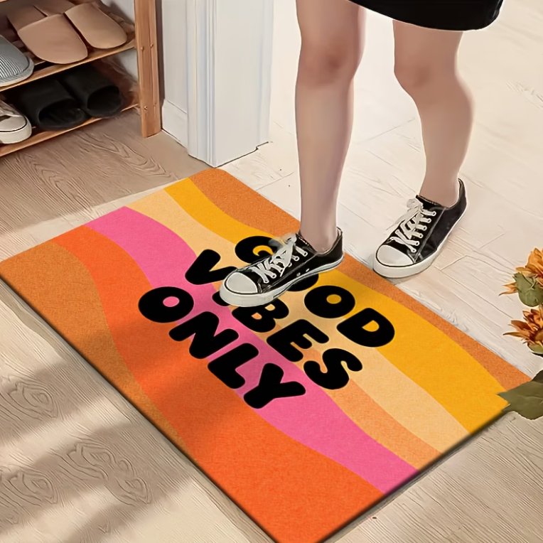 Good Vibes Only Welcome Mat -  - Home Goods Bathroom Rugs のレビューと価格