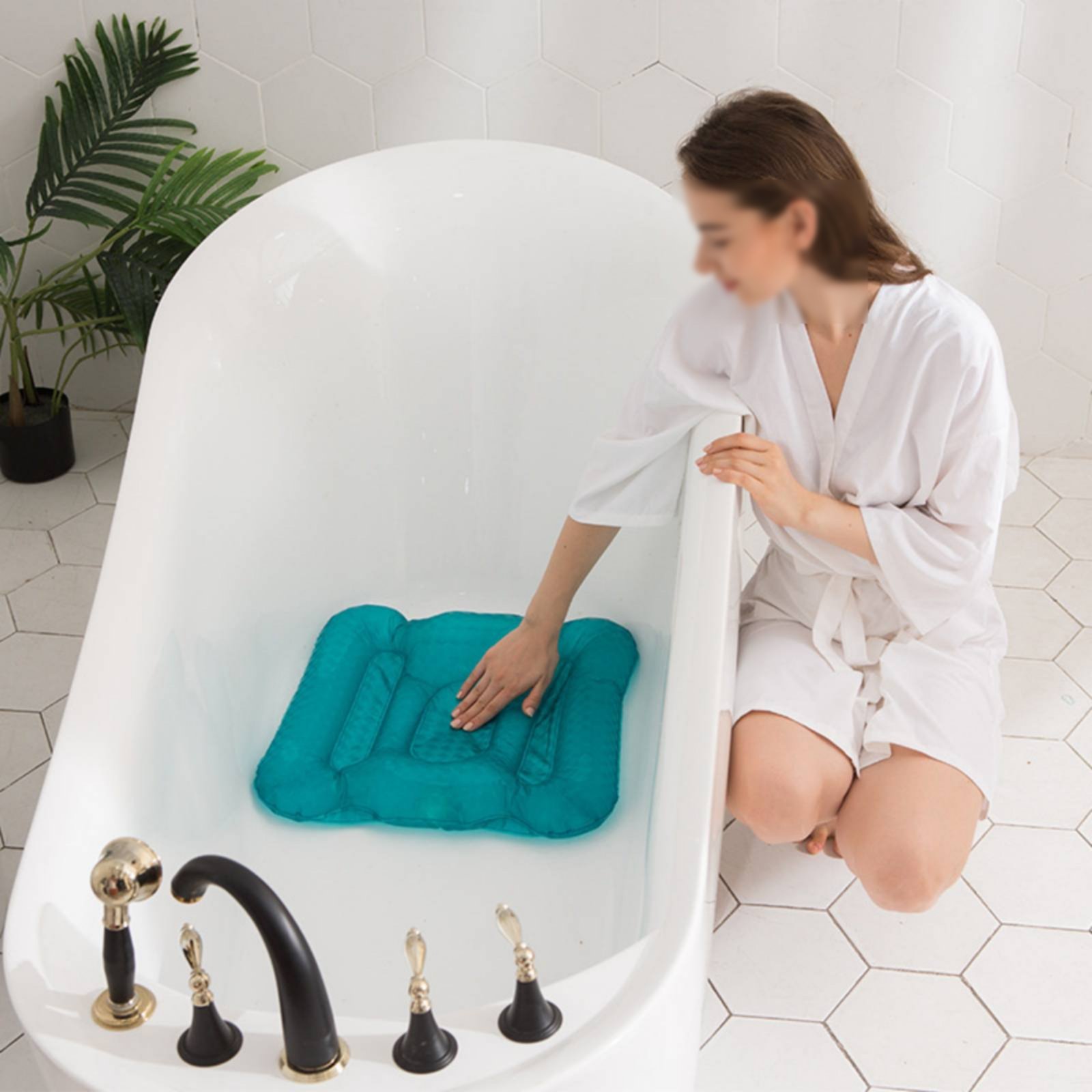 Bathtub Booster Pad Shimmery F - Bathtub Pillow Inflatable のレビューと価格