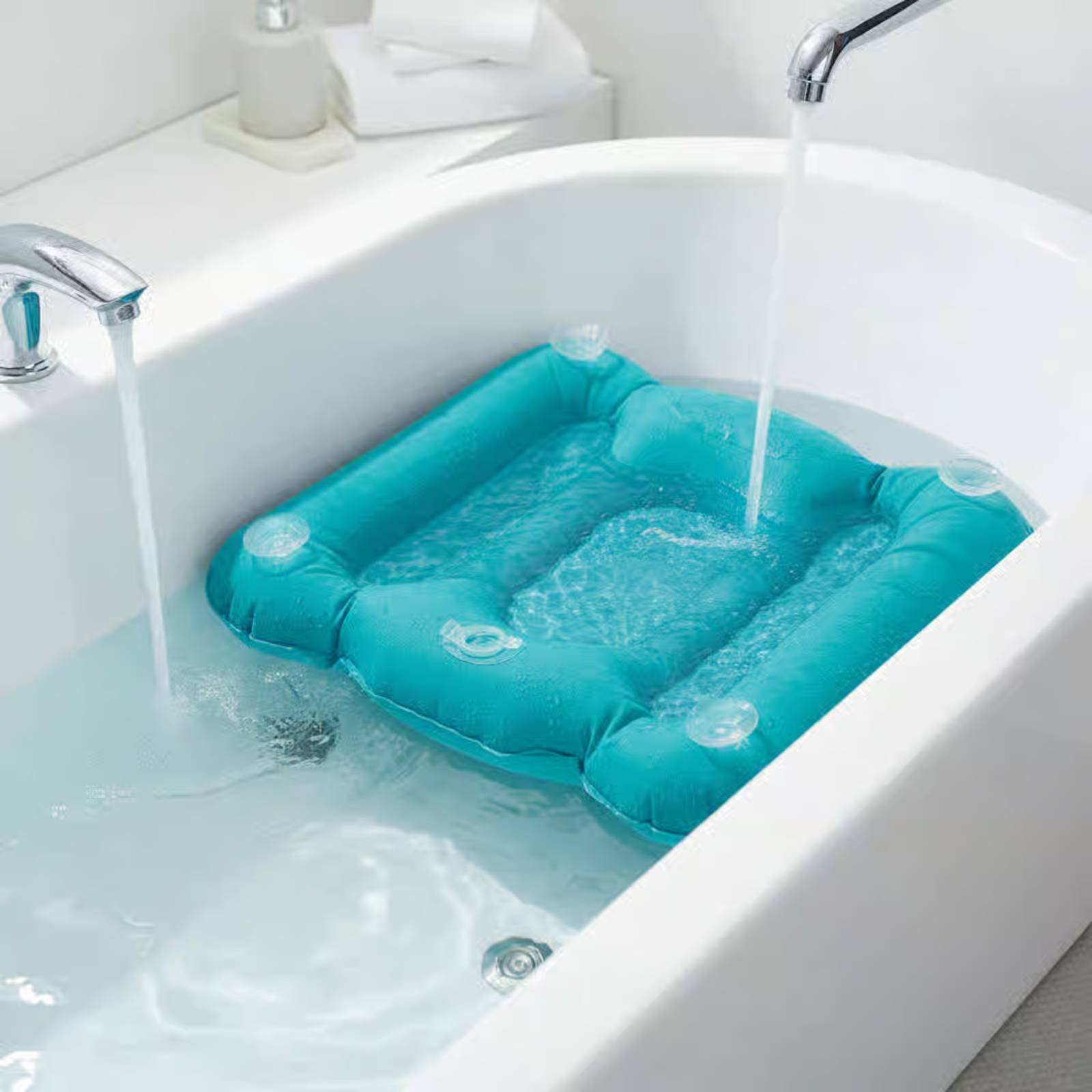 Bathtub Booster Pad Shimmery F - Bathtub Pillow Inflatable のレビューと価格