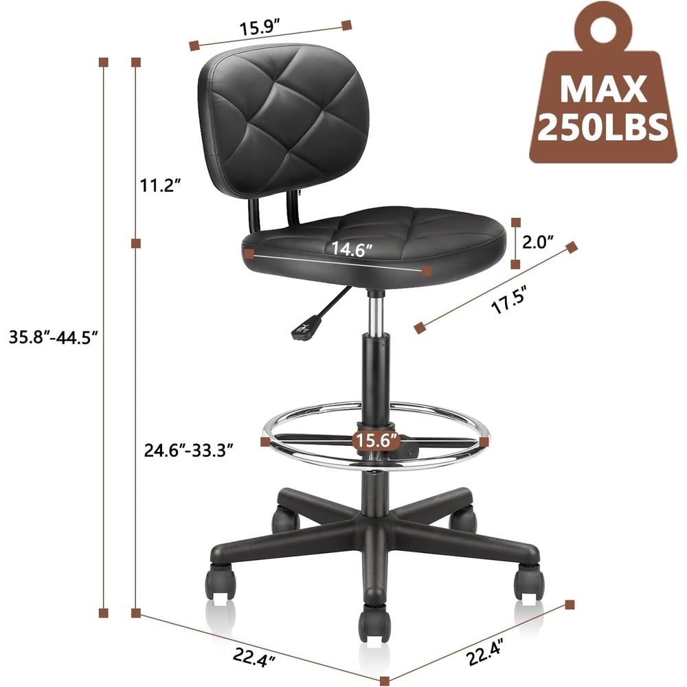 Adjustable Swivel Rolling Stoo - Home & Bathroom Building Products Pte Ltd のレビューと価格